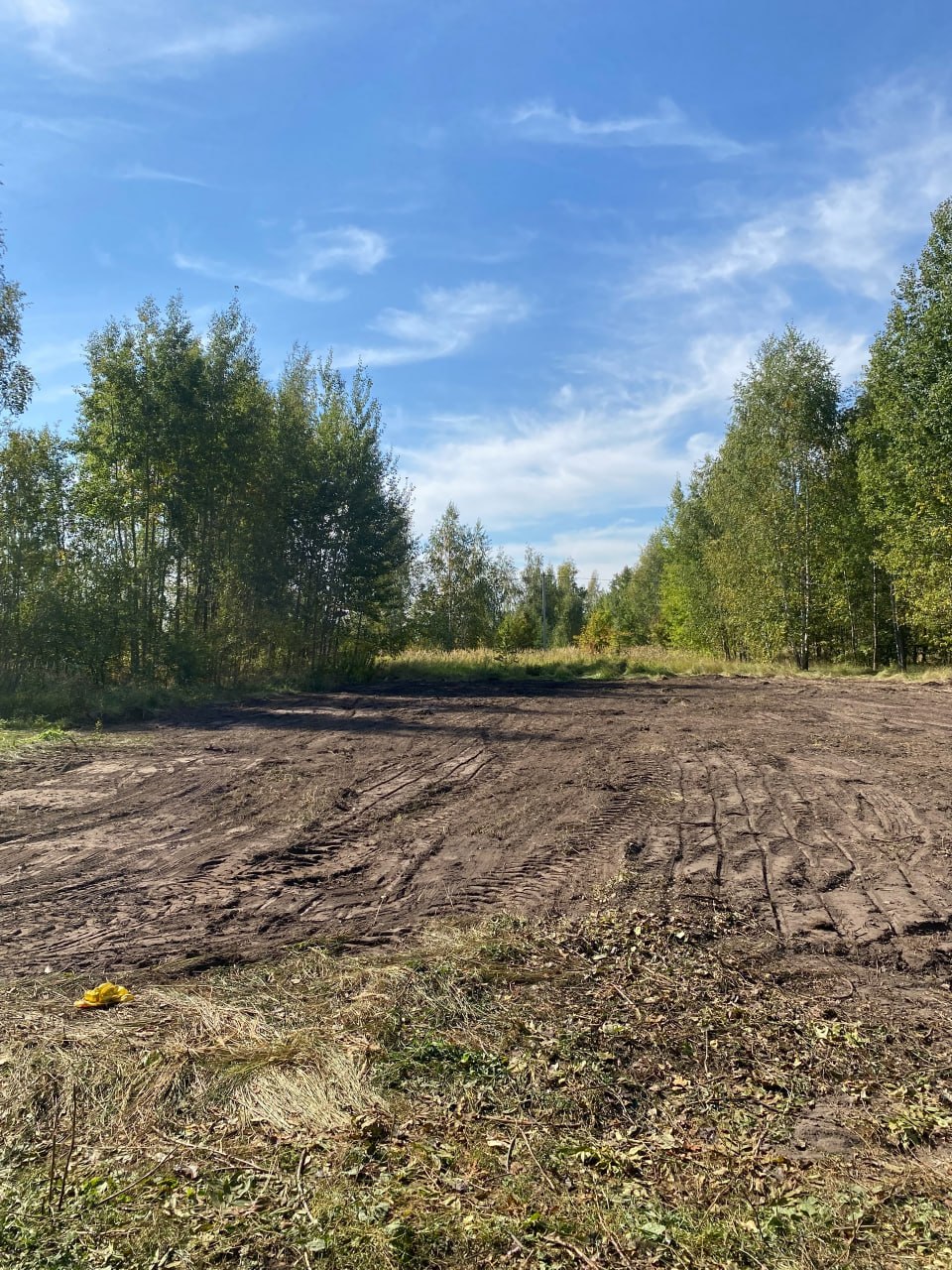 Участок расчищен под строительство